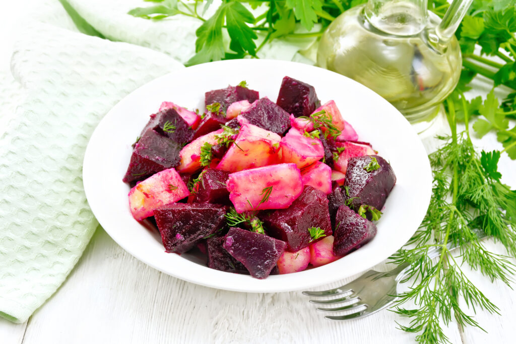 purple potato salad